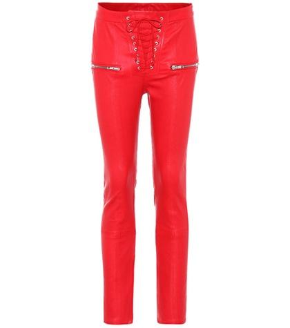 Unravel Skinny Leather Trousers