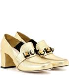 See By Chlo Metallic Leather Pumps