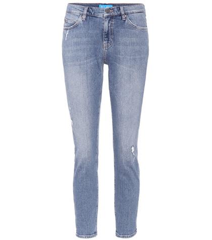 Saint Laurent Tomboy Mid-rise Cropped Jeans