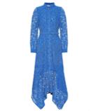 Ganni Cotton-blend Asymmetric Lace Dress