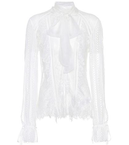 Self-portrait Trim Panelled Lace Top