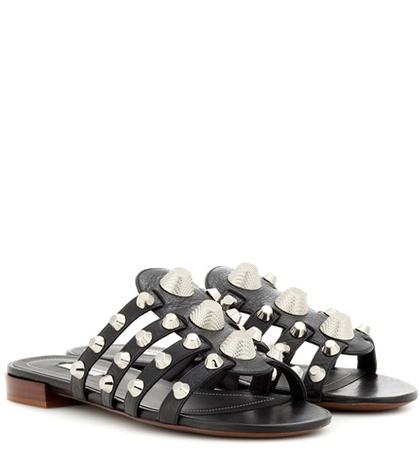 Alexander Mcqueen Arena Leather Sandals