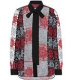 Loewe Embroidered Tulle And Crêpe Top
