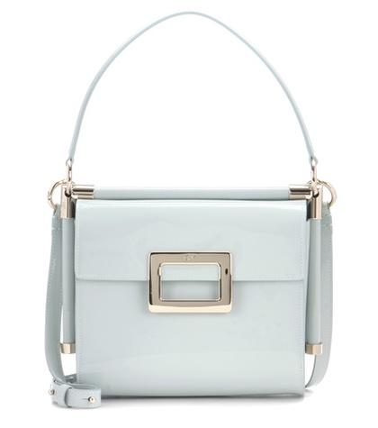Roger Vivier Miss Viv Carré Small Patent Leather Shoulder Bag