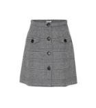 Miu Miu Checked Wool-blend Miniskirt