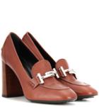 Tod's Double T Leather Loafer Pumps
