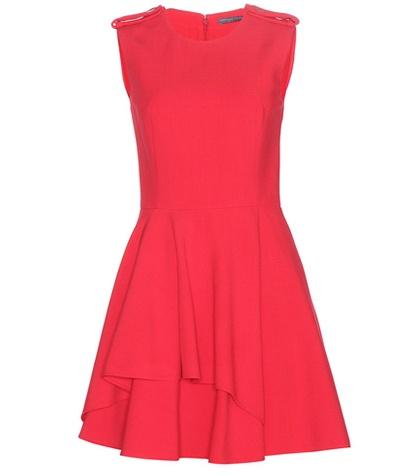 Alexander Mcqueen Draped Crepe Dress