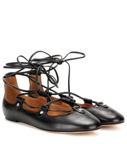 Isabel Marant Lali Leather Ballerinas