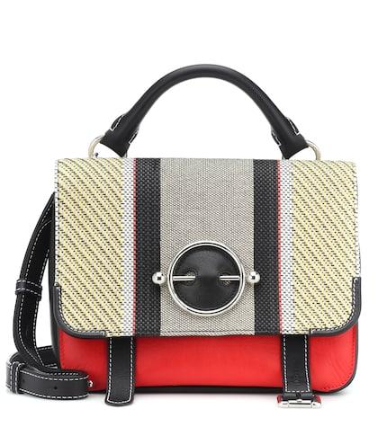 Saint Laurent Disc Satchel Leather Shoulder Bag