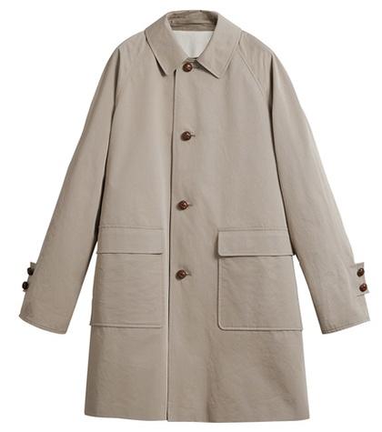 Burberry Waxed Cotton Gabardine Car Coat