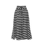 Lisa Marie Fernandez Striped Linen-blend Midi Skirt