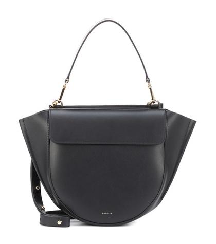 Velvet Hortensia Medium Leather Shoulder Bag