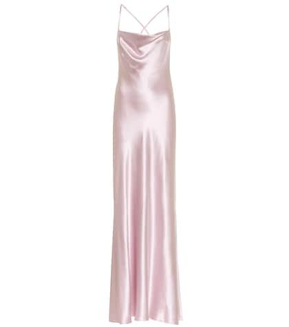 Galvan Whiteley Silk Satin Dress