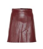 Brunello Cucinelli Santa Leather Miniskirt