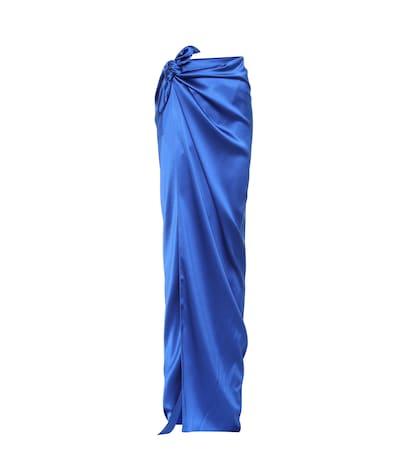 Balenciaga Satin Maxi Skirt