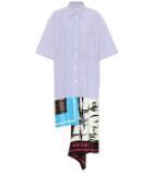 Balenciaga Striped Cotton Shirt Dress