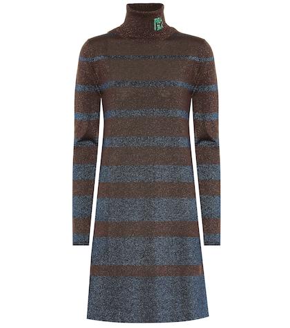 Gucci Metallic Wool-blend Sweater Dress