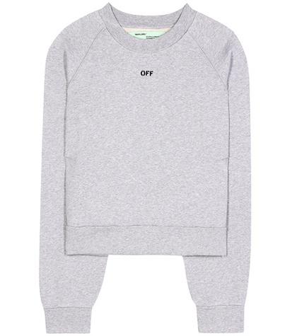 Off-white Daisy Woman Pleat Crew Neck Pullover