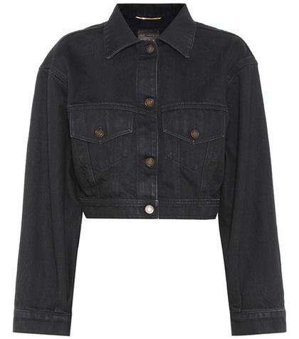 Saint Laurent Cropped Denim Jacket