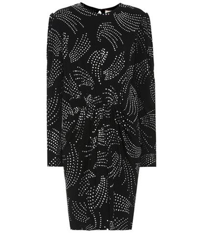 Saint Laurent Glitter-embellished Minidress