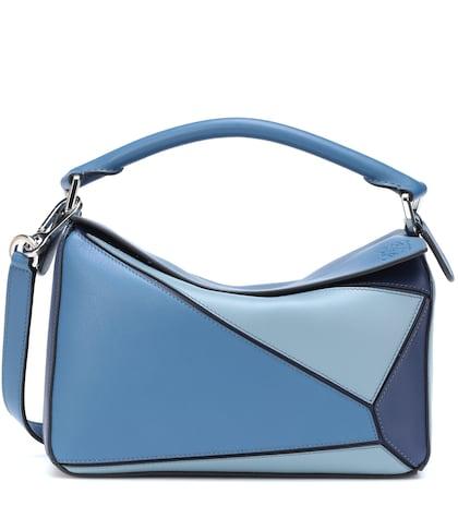 Kayu Puzzle Leather Shoulder Bag