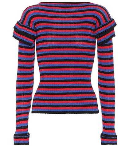 Philosophy Di Lorenzo Serafini Striped Cotton Sweater