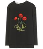 Stella Mccartney Embroidered Crêpe Top