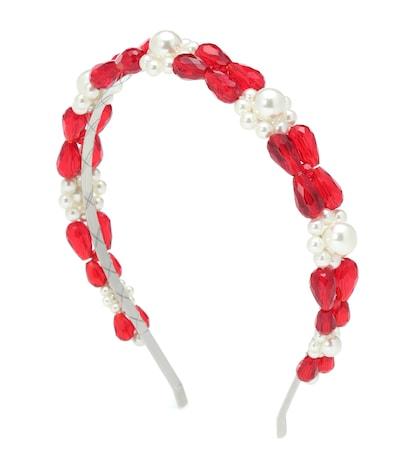 Simone Rocha Crystal And Faux Pearl Headband