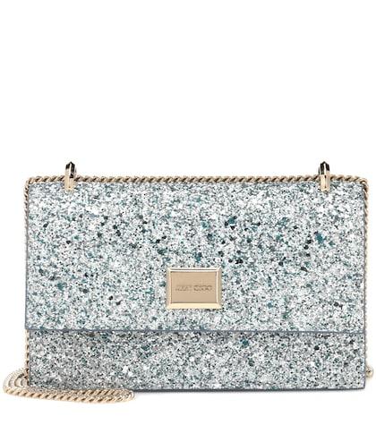 Jimmy Choo Leni Glitter Shoulder Bag