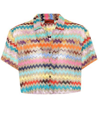 Velvet Metallic Knitted Shirt