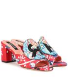 Veronica Beard Beaded Jacquard Sandals
