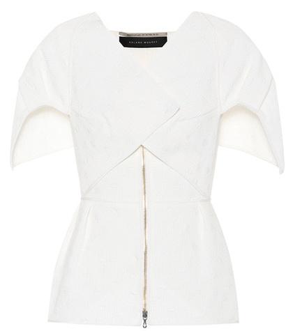 Roland Mouret Akeley Cotton-blend Jacket