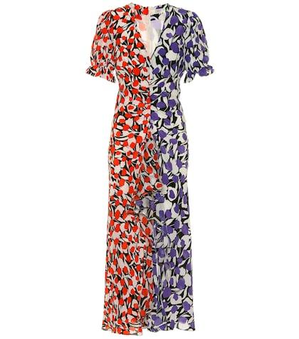 Versace Ariel Printed Silk Maxi Dress