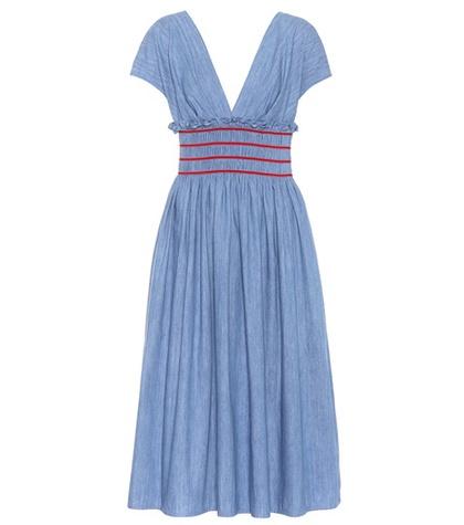 Miu Miu Cotton Midi Dress