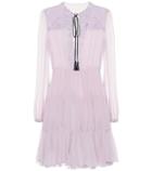 Giambattista Valli Long Sleeved Cotton-blend Minidress