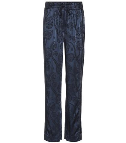 Peter Pilotto Satin Jacquard Trousers