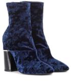 The Row Velvet Ankle Boots