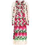 Gucci Rose Garden Printed Silk Gown