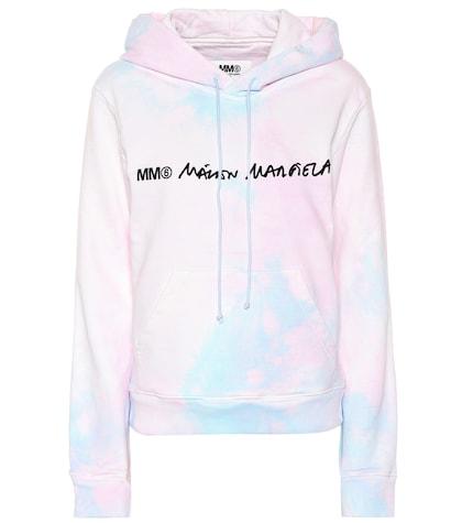 Mm6 Maison Margiela Tie-dye Cotton Hoodie