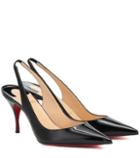 Sophia Webster Mini Clare Sling 80 Patent Leather Pumps