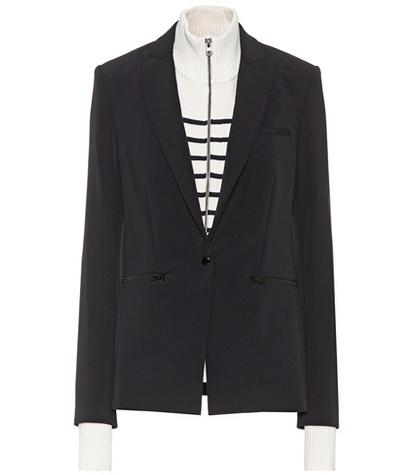 Veronica Beard Scuba Blazer With Detachable Dickey