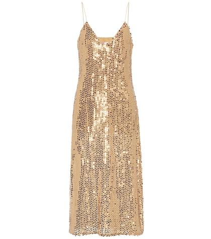 Caroline Constas Sequined Midi Dress