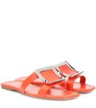 Roger Vivier Bikiviv' Leather Slides