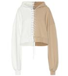 Unravel Lace-up Cotton Hoodie