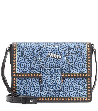 Jimmy Choo Printed Leather Shoulder Bag
