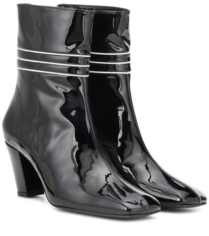 Dorateymur Lagonda Patent Leather Ankle Boots