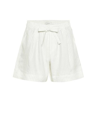 Vince Striped Linen-blend Shorts