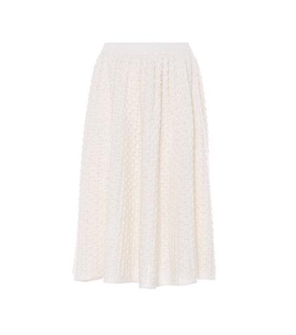 Jil Sander Mohair And Silk Skirt