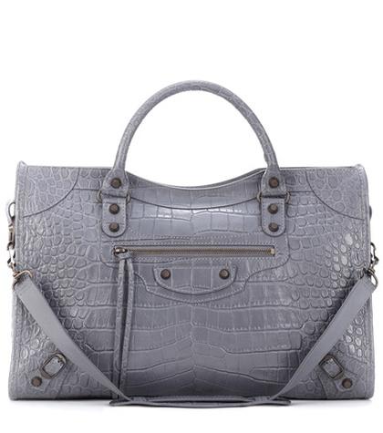 Balenciaga Classic Metallic Edge City Leather Shoulder Bag