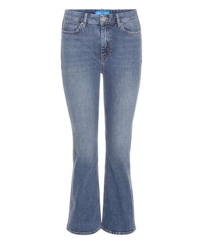 Calvin Klein Collection Marty Cropped Flared Jeans